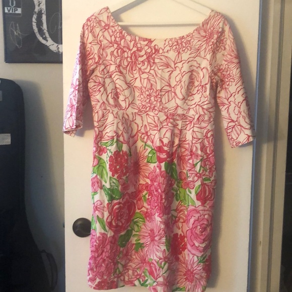 Lily Pulitzer Pink Print Dress - Picture 1 of 5